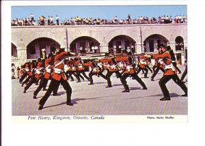 Soldiers Pointing Rifles, Fort Henry, Kingston, Ontario, Photo Sheffer