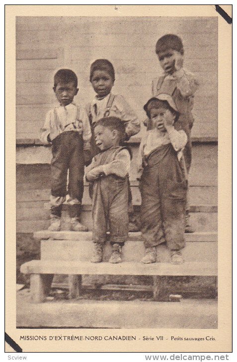 Eskimo Indians , Canada , 1910s : Petits sauvages Cris #3