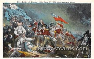 Battle of Bunker Hill, June 17, 1775 Charlestown, Mass Patriotic Unused 