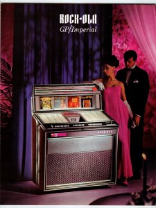 Rock Ola GP Imperial 433 FLYER Original 1966  Phonograph Music Foldout UNUSED