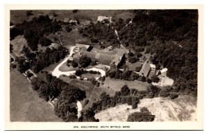 RPPC Adelynrood Christian Retreat, Aerial View, South Byfield, MA Postcard