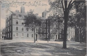 Postcard University Hall Brown University Providence RI