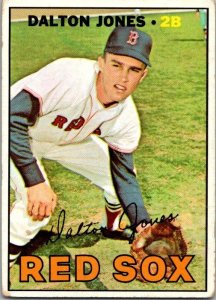 1967 Topps Baseball Card Dalton Jones Boston Red Sox sk2110