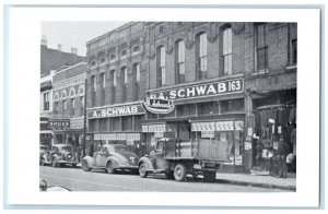 c1920 A. Schwab General Store Roadside Parking Car Beale St. Memphis TN Postcard