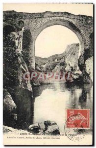 Old Postcard Amelie Les Bains Vieux Pont Palalda