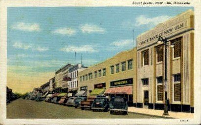 Street Scene in New Ulm, Minnesota