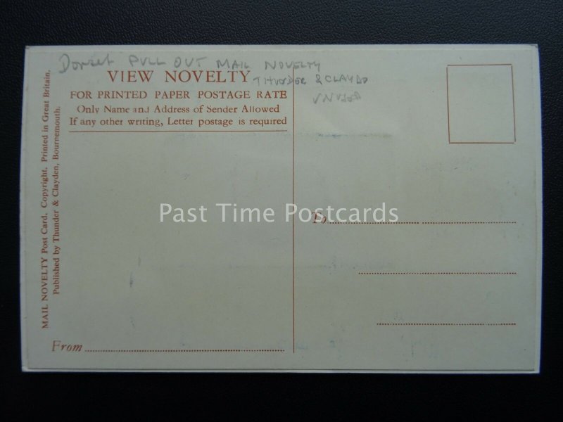 Dorset WEYMOUTH PORTLAND Novelty 5 Image Multiview & PULL-OUT c1950's Postcard