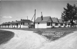 J63/ Thompson Michigan RPPC Postcard c1940s-50s Richard's Cabins 64