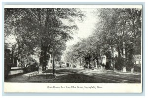 c1905 State Street East From Eliot Street Springfield Massachusetts MA Postcard 