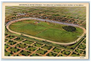 c1940's Motor Speedway Automobile Race Course Indianapolis Indiana IN Postcard