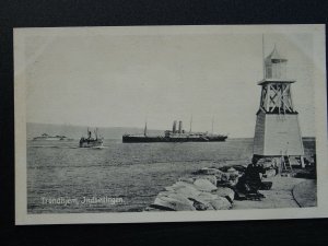 Norway LIGHTHOUSE Trondheim INDSEILINGEN - Old RP Postcard