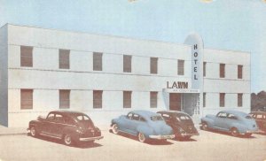 LAWN HOTEL Dallas, Texas Roadside c1940s Chrome Vintage Postcard