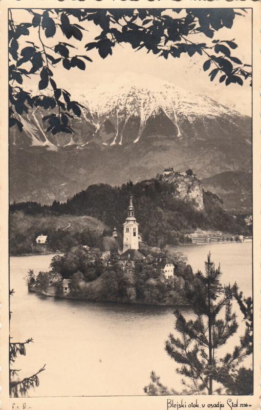 SLOVENIA Slovenja - Bled, Blejski otok 1938 postcard