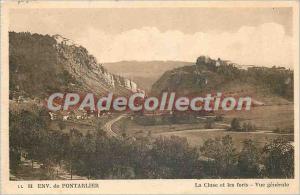 Postcard Old Approx Pontarlier Cluse and Forts General view