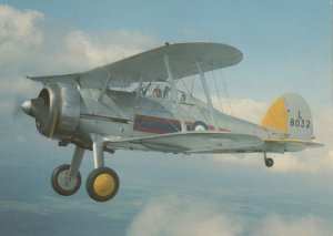 Military Aviation Postcard - Gloster Gladiator Fighter Aeroplane RR9800