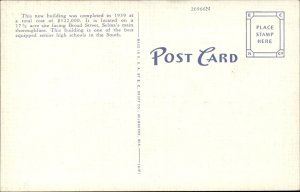 Selma Alabama Albert Parrish High School c1930-50s Vintage Postcard