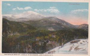 New York Lake Placid Whiteface Mountain From Mount Cobble In November