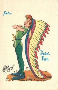 1940s Disney Peter Pan Tobler Chocolate Advertising Postcard 25-11797