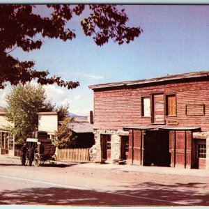 c1960s Virginia City, MT Downtown Street Scene Quiet Western Mining Town PC A235