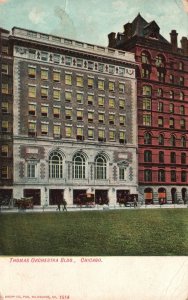 1909 Thomas Orchestra Building Chicago Illinois ILL Structure Vintage Postcard