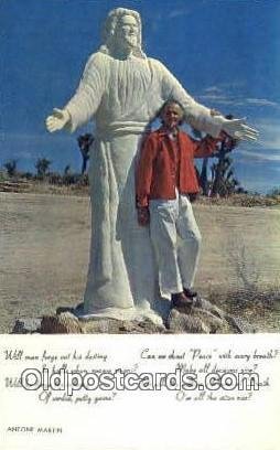 Yucca Valley, CA USA Desert Christ Shrine Road Side Unused 