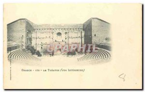 Old Postcard The Orange Theater Inside view