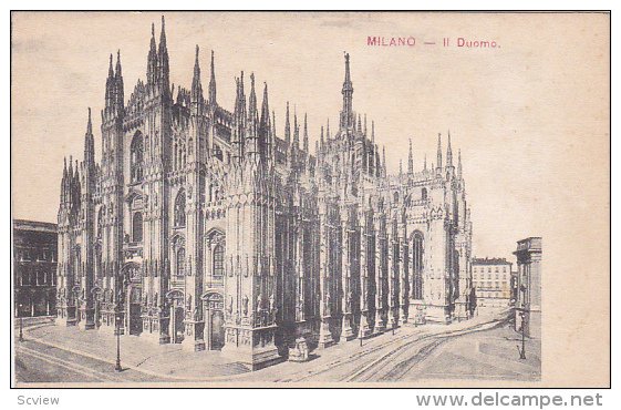 MILANO, Lombardia, Italy, 1900-1910's; II Duomo