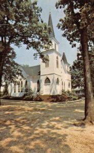 PLAINS, GA Georgia   PLAINS BAPTIST GEORGIA   Sumter County  Chrome Postcard