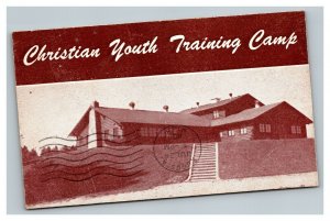 Vintage 1951 Photo Postcard Mid Century Christian Youth Training Camp