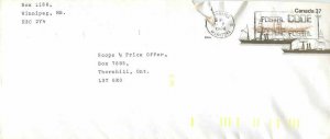 Entier Postal Stationery Postal Canadian Charter Boat Winnipeg