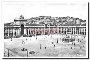 Postcard Old Lisboa Portugal Praca do Comercio Bilhete Postal Portugal