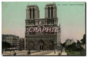 Old Postcard Paris Parvis Notre Dame