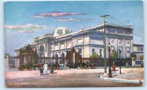 CAIRO Picturesque EGYPT Tuck Oilette ~ EGYPTIAN MUSEUM Street Scene Postcard