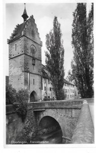 Germany Uberlingen Franziskanertor Franciscan Gate RPPC Metz Brothers Postcard