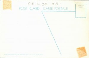 Postcard ON Goderich Grain Elevators & Pier Harbour Chimneys 1940s K61