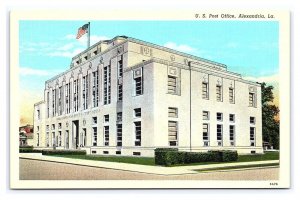 U. S. Post Office Alexandria La. Louisiana Postcard