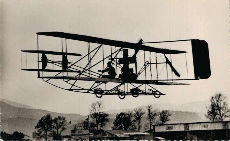 Aviation 1910 Le Bipian Wright de Baratoux Airplane RPPC 07.30