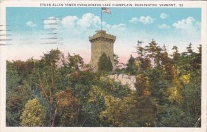 Ethan Allen Tower Overlooking Lake Champlain Burlington Vermont 1925