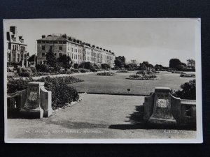 Hamps Portsmouth SOUTHSEA South Parade Gardens c1940s RP Postcard by Valentine