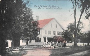 Mr. A. W. Drew's Residence in Littleton, Massachusetts Warren Lake.