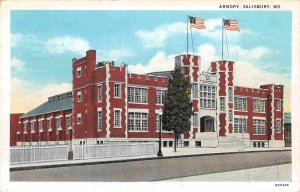 Armory Salisbury Maryland 1934 postcard