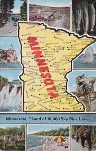 Map Of Minnesota 1948