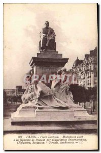 Postcard Old Paris Place Breteuil Monument Elevate has the Memory of Pastor B...