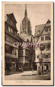 Old Postcard Frankfurt a Saalgasse