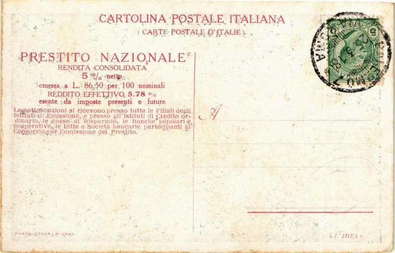 PC CPA ITALY, POLITIC PROPAGANDA, SOTTOSCRIVETE, Vintage Postcard (b17792)