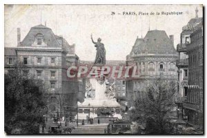 Postcard Old Paris Place de la Republique