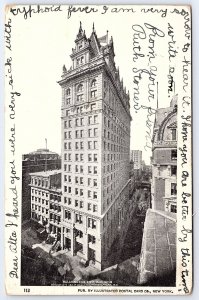 1906 Washington Life Building Tower Street Insurance New York City Postcard