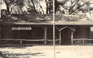 Girls Scouts Cabin Pratt, Kansas, USA Unused real photo