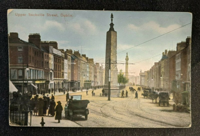 Mint Vintage Upper Sackville Street Dublin Ireland Real Picture Postcard RPPC