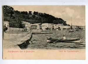 227074 TURKEY CONSTANTINOPLE Buyuk-Dere quay Vintage postcard